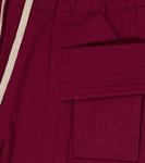 Хлопковые шорты карго-бермуды Rick Owens, бордовый - фото 2