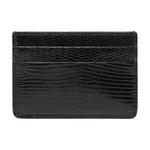 VERSACE Кожаный картхолдер унисекс черный - фото 3