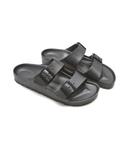 Сандалии женские Birkenstock с пряжками, черный - фото 3
