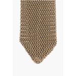 Галстук крючком из шелка Corneliani, бежевый - фото 2