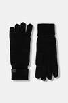 Кашемировые перчатки Calvin Klein, черный - фото