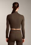 Топ OYSHO PERFECT-ADAPT LONG-SLEEVE, Brown - фото 3