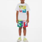 Футболка Burberry Kids с принтом, белый - фото 3