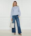 Рубашка женская Joop! оригинального кроя в полоску, синий - фото 2