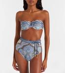 Топ бикини с принтом Wanderlust Zimmermann, Tapestry Blue Multi - фото 2