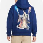 Толстовка Men's Nike ACG Wizard Pullover Fleece Back Printing Blue, синий - фото 4