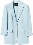 TWINSET пиджак из ткани пике, синий - фото