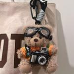 Плюшевый кулон Pilot Bear Dolls высотой 11 см BANQIN, белый - фото 10