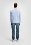 Топ BOSS Long sleeved top, Open Blue Ten/Blue - фото 3