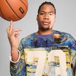 Мужской баскетбольный свитер Dylan Exhibit Puma, синий - фото 2