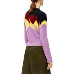 Свитер женский Loewe, фиолетовый / желтый - фото 4