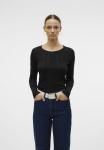 Топ с длинными рукавами VMLISA POINTELLE LS JRS NOOS Vero Moda, черный - фото 4
