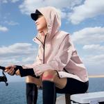 Женское светло-розовое плащ-пальто LiNing Lotus Leaf - фото 5