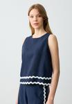 Блуза ROUND NECK SLEEVELESS PATTERNED - Top Jimmy Key, темно-синий - фото 7