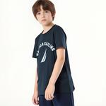 Футболка для младших школьников NAUTICA, фиолетовый - фото 8