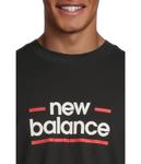 Футболка New Balance Linear Lines T-shirt, черный - фото 4