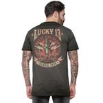 Футболка Lucky 13 Amped Tee Washed, серый - фото 2
