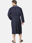 Халат Jan Vanderstorm Long Bathrobe Trifred, темно-синий - фото 3