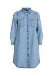 Платье Zizzi Denim dress, Light Blue Cherry/Light-Blue Denim - фото 4