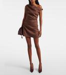 Льняное мини-платье Тамара SIR, коричневый - фото 2