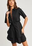 Платье-рубашка HUGH LAYERED WILLA, черный - фото 5