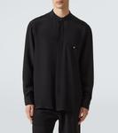 Шелковая рубашка-жакет Saman Amel, черный - фото 3