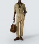 Твиловые прямые брюки Tom Ford, Khaky - фото 2