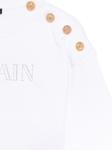 Balmain Kids толстовка с логотипом, белый - фото 3
