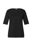 Футболка Street One Basic T-shirt, Schwarz/Black - фото 6
