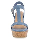 Босоножки на танкетке Matildaa Journee, синий - фото 4