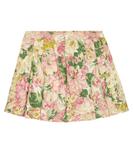 Плиссированная юбка из хлопка с цветочным принтом The Animals Observatory, разноцветный - фото 3