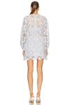Мини-платье-туника Coco Lace Zimmermann, Powder Blue - фото 4