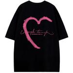 Футболка унисекс без тематики, черная с правым сердцем на заказ - фото 6