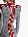 Balmain трикотажное платье мини с монограммой, черный - фото 4
