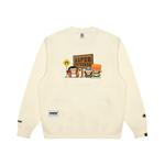 Свитшот с круглым вырезом Aape, белый - фото