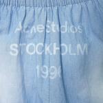 Джинсовые шорты с принтом логотипа Acne Studios, синий - фото 4