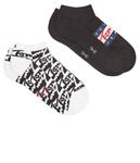 Носки мужские Tommy Jeans короткие 2 пары, белый/черный - фото 3