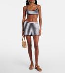 Полосатые махровые шорты Jade Swim, Navy Stripe - фото 2