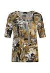 Футболка GOLDNER Print T-shirt, Grey/Gold Patterned/Grey - фото 4