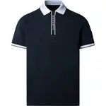 Поло с коротким рукавом Hackett Placket, синий - фото