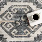 Ковер Sagebrush Geometric Area Rug nuLOOM, 290x411 см, пастельно-розовый - фото 8