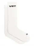Рифленые носки с логотипом Vetements, белый - фото