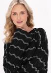 Джемпер usha SWEATER, Black Offwhite/Black - фото 4