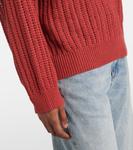 Хлопковый свитер Brunello Cucinelli, Rosso - фото 5