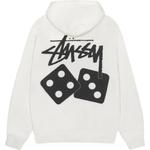 Худи Dice с пигментной окраской Stussy, белый - фото 12