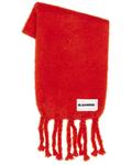 Шарф Logo Plain Jil Sander, Red - фото