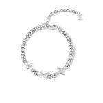 Браслет с монограммой Louis Vuitton, серебряный - фото