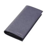 Кожаная клатч-кошелек мужская тёмно-синяя PRADA - фото 4