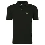 Рубашка поло стандартного кроя Lacoste, черный - фото