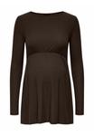 Топ ONLY MATERNITY Long sleeved top, Java/Brown - фото